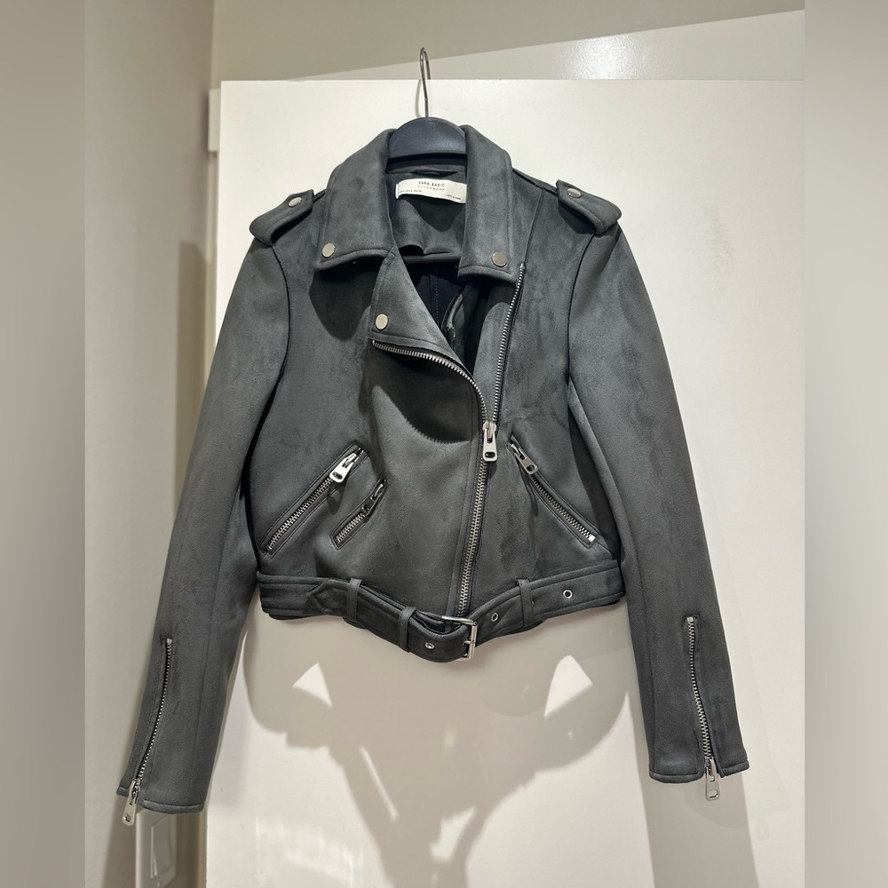 ZARA | suede effect jacket